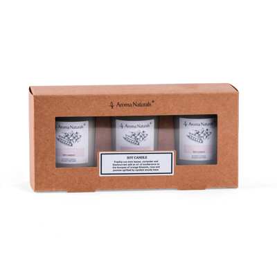 Aroma Naturals sójová  sviečka SweetPea&Jasmine 52g x 3