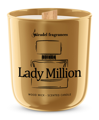 Parfémová sójová sviečka Lady Million 175g