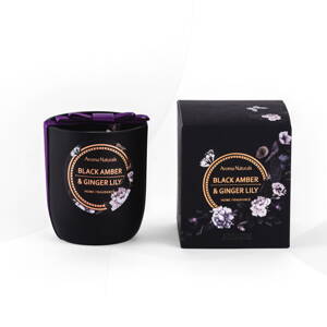 Aroma Naturals sójová  sviečka Black Amber&Ginger Lily 160g